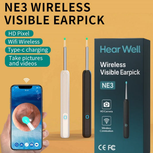 HearWell™ Earwax Removal Tool Kit with 1080P HD Camera- Black