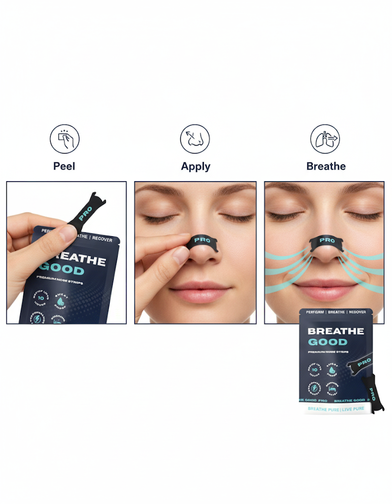 Breathe Good™ Nasal Strips for pure breathe- Pack of 15